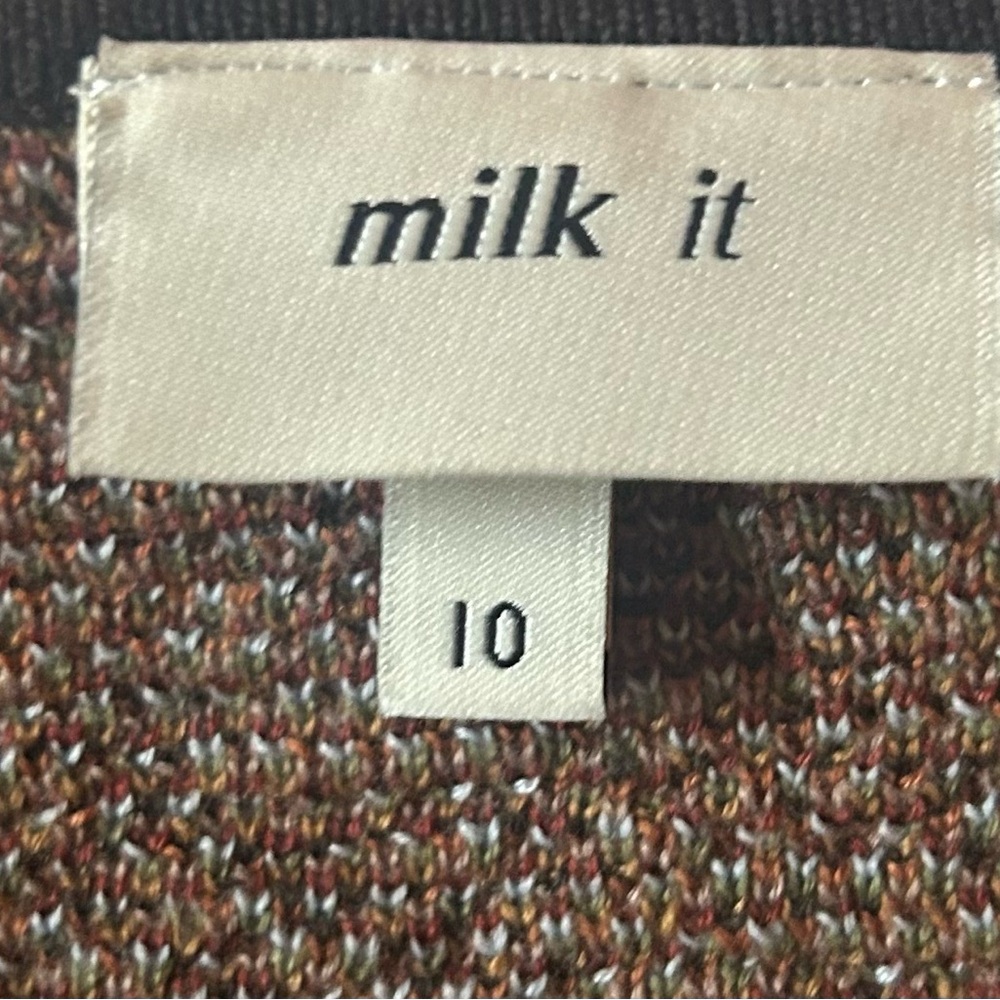 Simons Multicolor Patchwork Crop Top - Picture 5 of 5